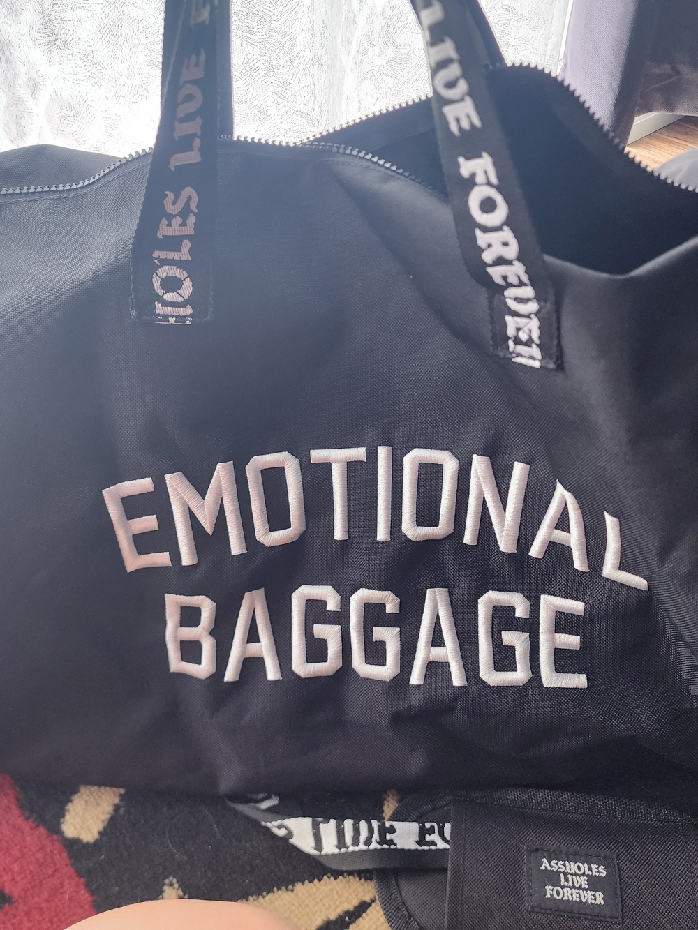 ALF Emotional Baggage Black Gym Bag